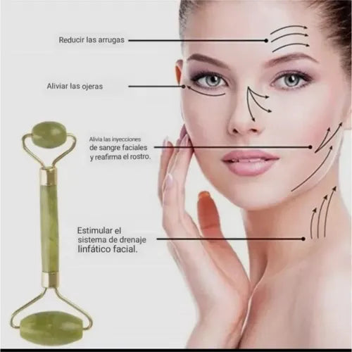 Set de Rodillo de Jade y Gua Sha